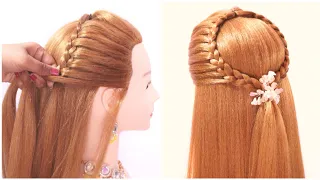 wedding hairstyle for long hair || beautiful open hair hairstyles || @Avnihairdo #hairstyle