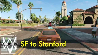 San Francisco Hackerspace to Stanford University | Driving Normally | Watch Dogs 2
