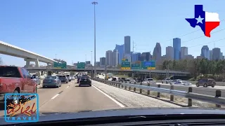 Driving from Houston to Galveston Texas USA 2022