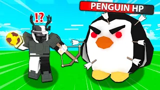 Most TOXIC Player vs The STRONGEST Penguin in Roblox Bedwars...