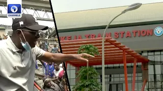 Gov Sanwo-Olu Inspects Red Rail Line Corridor Ahead of Inauguration