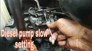 Ve diesel pump slow setting _ Toyota 3b engine