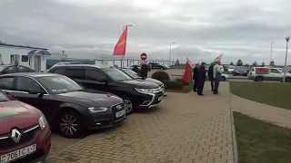 Участники автопробега в Гродно. Аэропорт.