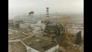 Chernobyl Power Plant under a Construction and disaster