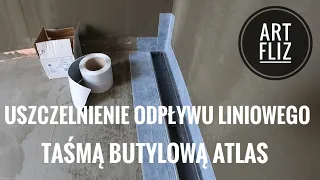 Uszczelnienie odpływu liniowego - taśma butylowa ATLAS