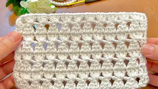 SO BEAUTIFUL! You can do this stitch! Only 2 rows of very stylish and simple crochet pattern
