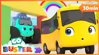 Soft Play Hide and Seek | Go Buster | Baby Cartoon | Kids Video | ABCs and 123s