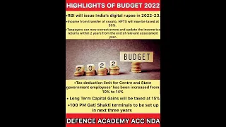 Budget 2022 Highlights and Important Points:FM Nirmala Sitharaman presents Union Budget 2022