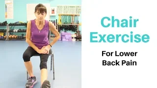 Chair Exercise For Low Back Pain