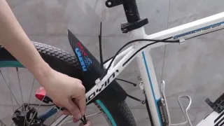 How to install  FETESNICE Carbon Print Bicycle Mudguards?