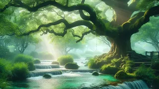 Meditation in the forest, bright, positive energy, psychology, study, sleep, meditation music.