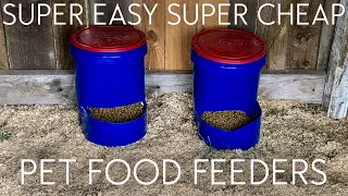 Super Easy 5 GALLON BUCKET  Automatic Pet Food Feeders