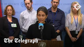 Mother of festival-goer kidnapped by Hamas gives UN speech