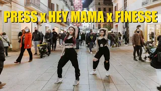 [KPOP IN PUBLIC] "PRESS" JYPN - "FINESSE" 1 MILLION & "HEY MAMA" NOZE WayB DANCE COVER | BARCELONA