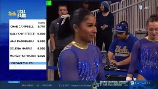 Jordan Chiles Perfect Bars UCLA vs Stanford 2023 10.000