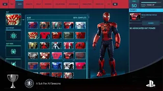 Marvel's Spider-Man Remastered: A Suit For all Seasons Trophy