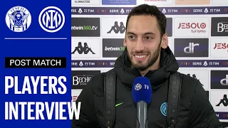 VENEZIA 0-2 INTER | CALHANOGLU + BASTONI EXCLUSIVE INTERVIEWS [SUB ENG] 🎤⚫🔵