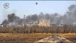 خطوة || استهداف مبنى المخابرات الجوية بالرشاشات الثقيلة و احتراقه في درعا ضمن معركة عاصفة الجنوب