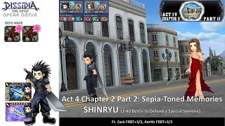 DFFOO GL | Act 4 Chapter 2 Pt 2 SHINRYU | Zack and Aerith Duo