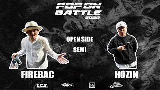 FIREBAC vs HOZIN｜Open side Semi @ POP ON BATTLE 2020｜LB-PIX