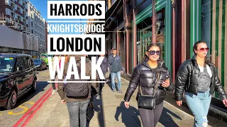 𝐋𝐎𝐍𝐃𝐎𝐍 𝐖𝐀𝐋𝐊 | Knightsbridge West End London Walking Tour - Famous Luxury Shopping Streets