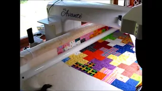 more longarm quilting samples free motion stippling