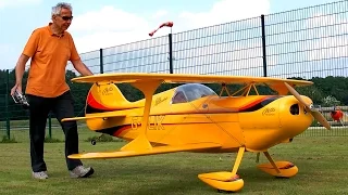 GIANT RC PITTS SPEZIAL S1S SCALE MODEL AIRPLANE DEMO FLIGHT / Pitts Meeting Vechta Germany 2016