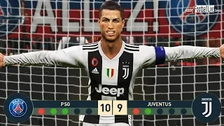 PES 2019 | goalkeeper NEYMAR vs goalkeeper C.RONALDO | Penalty Shootout | PSG vs Juventus