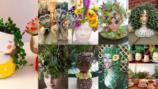 Creepy Baby Head  doll Planters idea||new 2020 Good looking Baby Doll Planters