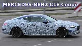 Mercedes Erlkönig CLE Coupé weniger getarnt * CLE prototype less camouflaged C236 * 4K SPY VIDEO