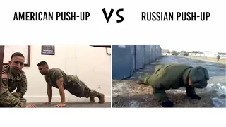 American push-up VS Russian push-up Memes