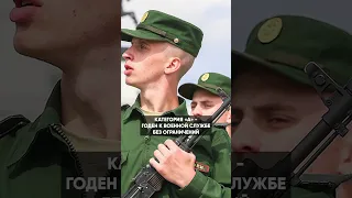 Категории годности к военной службе / Кого призовут при мобилизации / Часть 1 #shorts