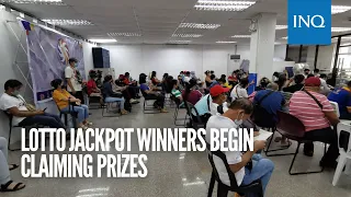 Lotto jackpot winners begin claiming prizes