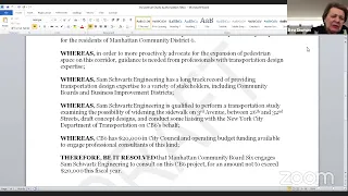 Manhattan Community Board Six - Transportation Committee Meeting - 03/01/2021