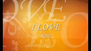 Футаж  I Love You / Footage inscription I Love You