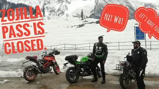 We were not allowed to cross zojila pass #seasonsfirstride#kashmirridersclub#bikers#zojila(2019)