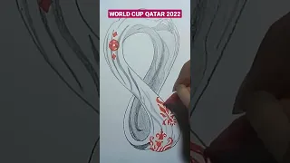 LOGO FIFA WORLD CUP QATAR 2022 #drawing #worldcupqatar2022 #shorts