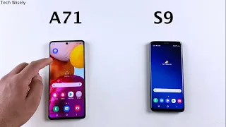 SAMSUNG A71 vs S9 - SPEED TEST in 2021