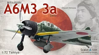 1:72 Mitsubishi A6M3 Type 22 Step by Step Model Aircraft Build | Hiroyoshi Nishizawa