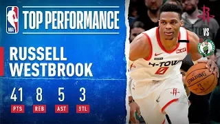 Westbrook Drops 41 PTS In Boston!