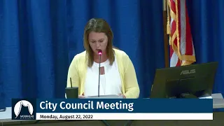 City of Moorhead - City Council Meeting - August 22, 2022