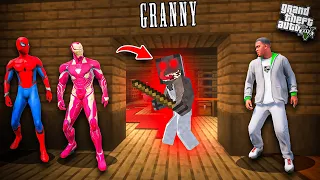 Franklin And Avengers Fight with Evil Granny For Save GTA5 | GTAV Avengers | A.K GAME WORLD