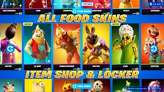 All Food Skins Item Shop & Locker Showcase! Fortnite