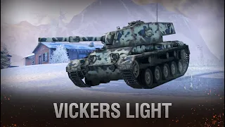 Vickers Light Лучший лёгкий танк для игры на урон | Tanks Blitz