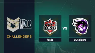 forZe vs Outsiders | Карта 3 Inferno | PGL Major Antwerp 2022 Challengers Stage