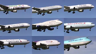 15/07/22 成田国際空港（成田空港） 飛行機の横風着陸シーン Crosswind Landing of Various Airliners at Narita Int'l Airport