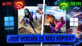 ¿Cuál WINDOWS es MÁS OPTIMIZADO para JUEGOS? 💻🎮 |  WINDOWS 11 HOME vs PRO PRUEBAS GAMER🙀