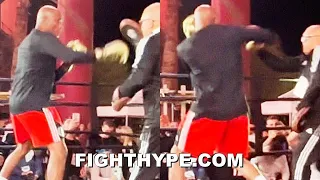 ANDERSON SILVA NEW MAYWEATHER KO SHOT; THROWS DEADLY CHECK HOOK TO KNOCK JAKE PAUL'S HEAD OFF