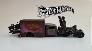 Custom bone shaker Rusty Rat Rod. Rat fink custom bone shaker