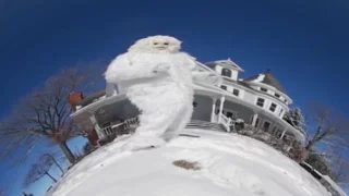 Yeti Captured in 360 Video